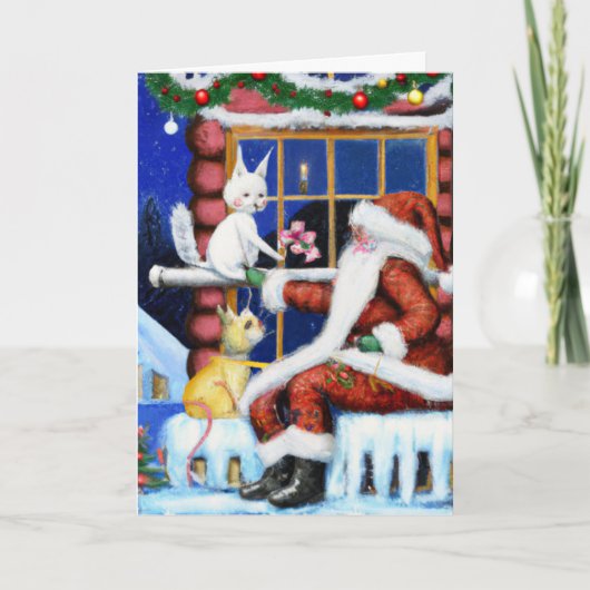 geïnspireerde kat Kaart (Voorkant)