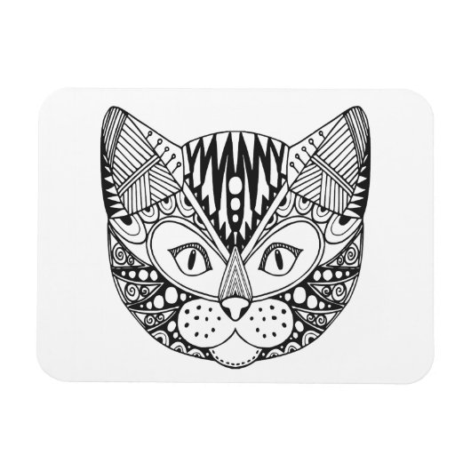 Geïnspireerde kat magneet (Horizontaal)