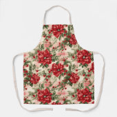  geïnspireerde kerstpoinsettias schort (Voorkant)