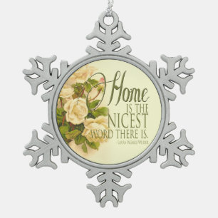  geïnspireerde kerstversiering tin sneeuwvlok ornament