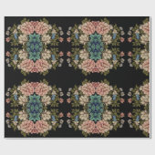  geïnspireerde klassieke bloemen elegant cadeaupapier (Vlak)