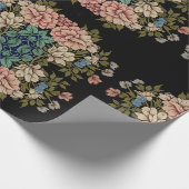  geïnspireerde klassieke bloemen elegant cadeaupapier (Hoek)