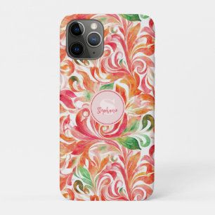 -geïnspireerde kleurrijke Paisley bladpatroon (5) Case-Mate iPhone Case