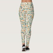 -geïnspireerde kleurrijke Paisley Leaf Pattern (3) Leggings (Achterkant)