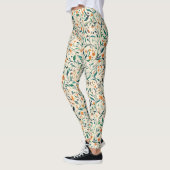 -geïnspireerde kleurrijke Paisley Leaf Pattern (3) Leggings (Links)