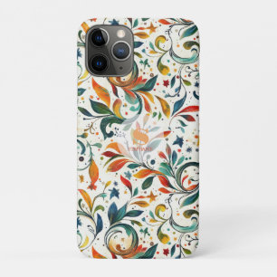 -geïnspireerde kleurrijke Paisley Leaf Pattern Case-Mate iPhone Case
