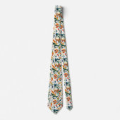 -geïnspireerde kleurrijke Paisley Leaf Pattern Stropdas (Voorkant)