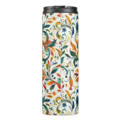 -geïnspireerde kleurrijke Paisley Leaf Pattern Thermosbeker (Achterkant)