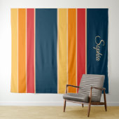 -geïnspireerde kleurrijke strepen ontwerp wandtapi wandkleed (In Situ (horizontaal))