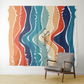 -geïnspireerde kleurrijke strepen ontwerp wandtapi wandkleed (In Situ (horizontaal))