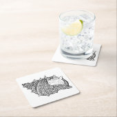 Geïnspireerde Krabbel Kartonnen Onderzetters (Insitu)