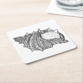 Geïnspireerde Krabbel Kartonnen Onderzetters (Schuin)