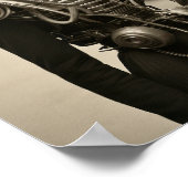 geïnspireerde kunst print: boeiende vrouw en poster (Hoek)