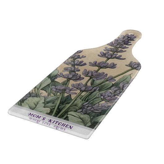 -geïnspireerde Lavendel Kruidenapotheek Paddle Snijplank (Hoek)