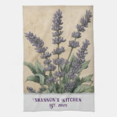 -geïnspireerde Lavendel Kruidenapotheker Theedoek (Verticaal)