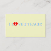 Geïnspireerde leerleraar-leermeester-leerling visitekaartje (Voorkant)