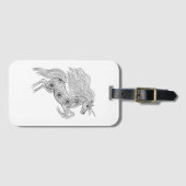 Geïnspireerde magische unicorn bagagelabel (Voorkant (horizontaal))