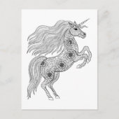 Geïnspireerde magische unicorn briefkaart (Voorkant)