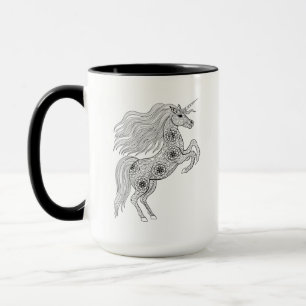 Geïnspireerde magische unicorn mok