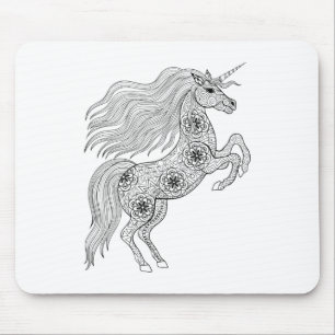 Geïnspireerde magische unicorn muismat