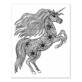 Geïnspireerde magische unicorn rubberstempel (Afrduk)