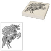 Geïnspireerde magische unicorn rubberstempel (Gestempeld)