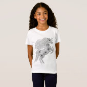 Geïnspireerde magische unicorn t-shirt (Voorkant volledig)