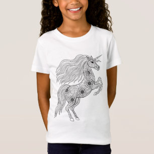 Geïnspireerde magische unicorn t-shirt