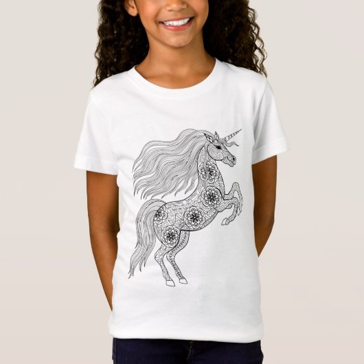 Geïnspireerde magische unicorn t-shirt (Voorkant)
