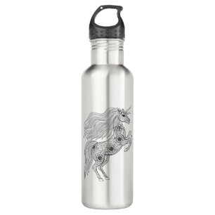 Geïnspireerde magische unicorn waterfles