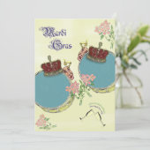  Geïnspireerde Mardi Gras Partij Kaart (Staand voorkant)