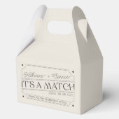 -geïnspireerde Matchbox Wedding Favoriete Box Bedankdoosjes (Voorkant)