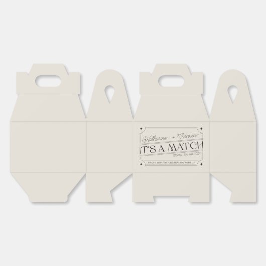 -geïnspireerde Matchbox Wedding Favoriete Box Bedankdoosjes (Ongevouwen)