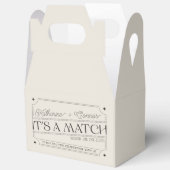 -geïnspireerde Matchbox Wedding Favoriete Box Bedankdoosjes (Open)
