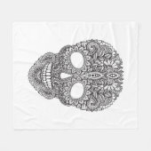 Geïnspireerde menselijke schedel fleece deken (Voorkant (Horizontaal))