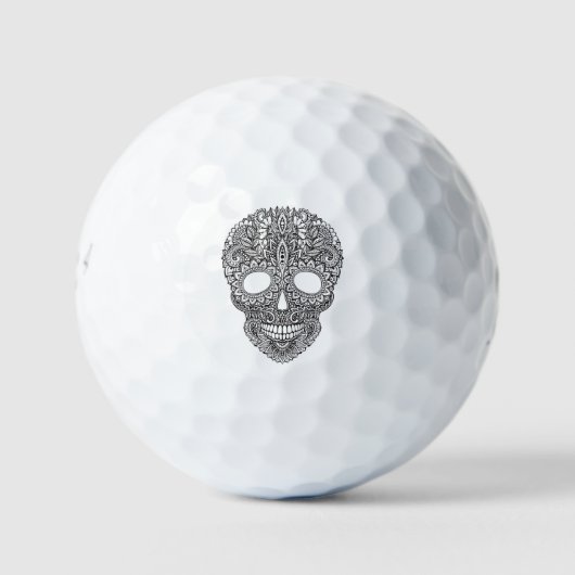 Geïnspireerde menselijke schedel golfballen (Voorkant)