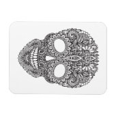 Geïnspireerde menselijke schedel magneet (Horizontaal)