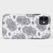 Geïnspireerde met de hand getekende Hamsa Case-Mate iPhone Case (Achterkant (horizontaal))