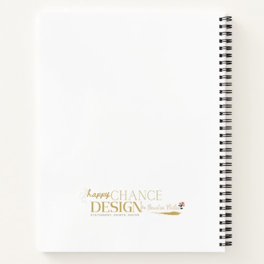 -geïnspireerde Mixed Media Spiral Notitieboek (Achterkant)