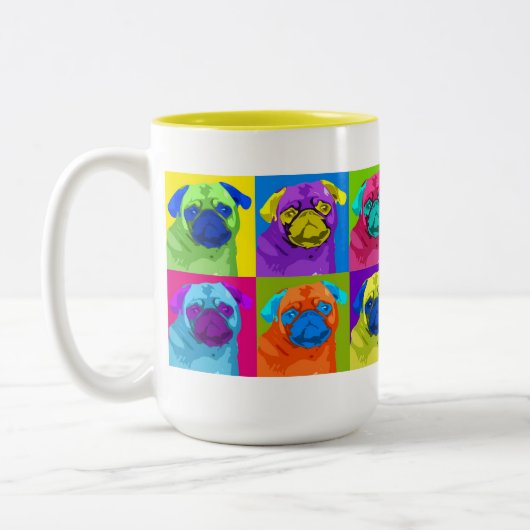 geïnspireerde Mok Pug (Links)