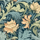 geïnspireerde Morris Style gepersonaliseerde bloe Bad Handdoek