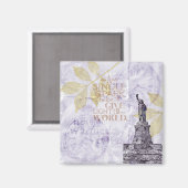 Geïnspireerde New York Liberty Magneet (Voorkant / Achterkant)