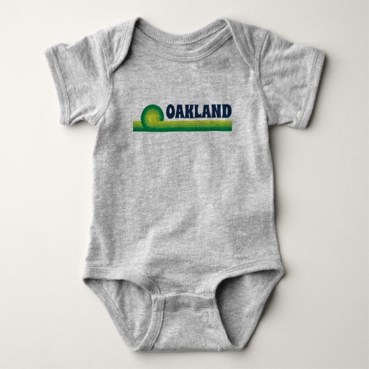  geïnspireerde Oakland Love Baby Unisex Romper (Voorkant)