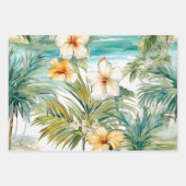  geïnspireerde oceaanbloemen inpakpapier vel (Voorkant 3)