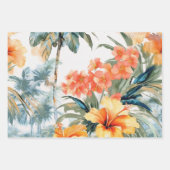  geïnspireerde oceaanbloemen inpakpapier vel (Voorkant)