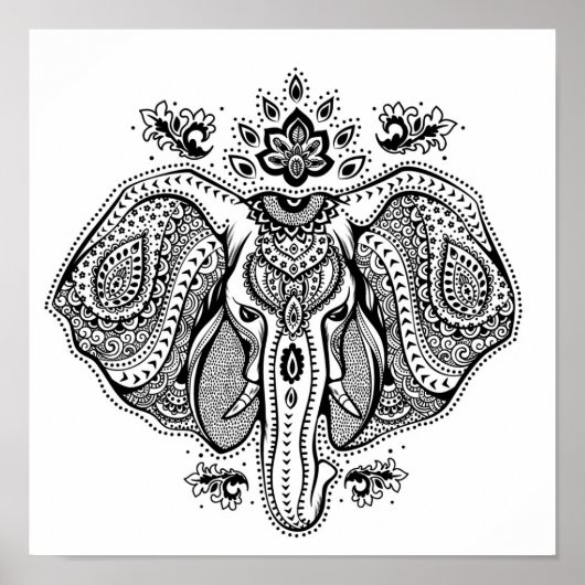 Geïnspireerde  olifant 2 poster (Voorkant)