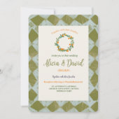  geïnspireerde Oranje bruiloft uitnodiging (Voorkant)