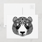 Geïnspireerde Panda Briefkaart (Voorkant / Achterkant)