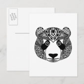 Geïnspireerde Panda Briefkaart (Voorkant / Achterkant)