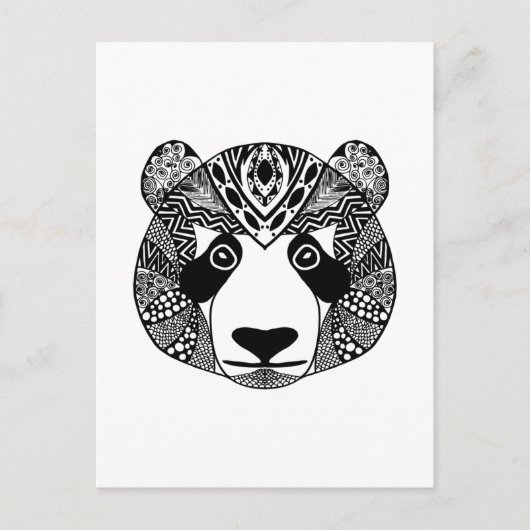 Geïnspireerde Panda Briefkaart (Voorkant)